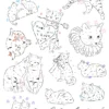 Cats Cats temporary tattoo