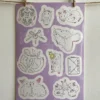 light pink stickers Сhildish stickers