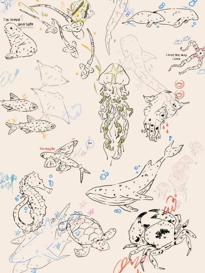 Marine life Wall poster