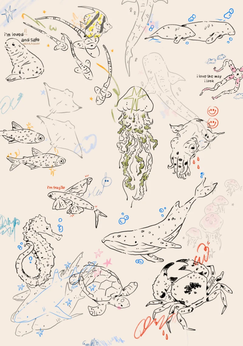 ocean poster_page-0001 Marine life Wall poster