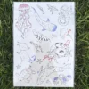 sea tattoo grass Marine life temporary tattoo